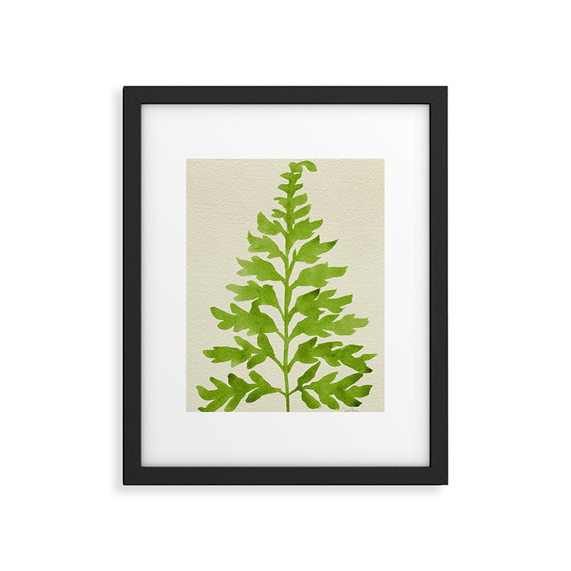 Lime Fern Framed Art Print Gallery Image 5