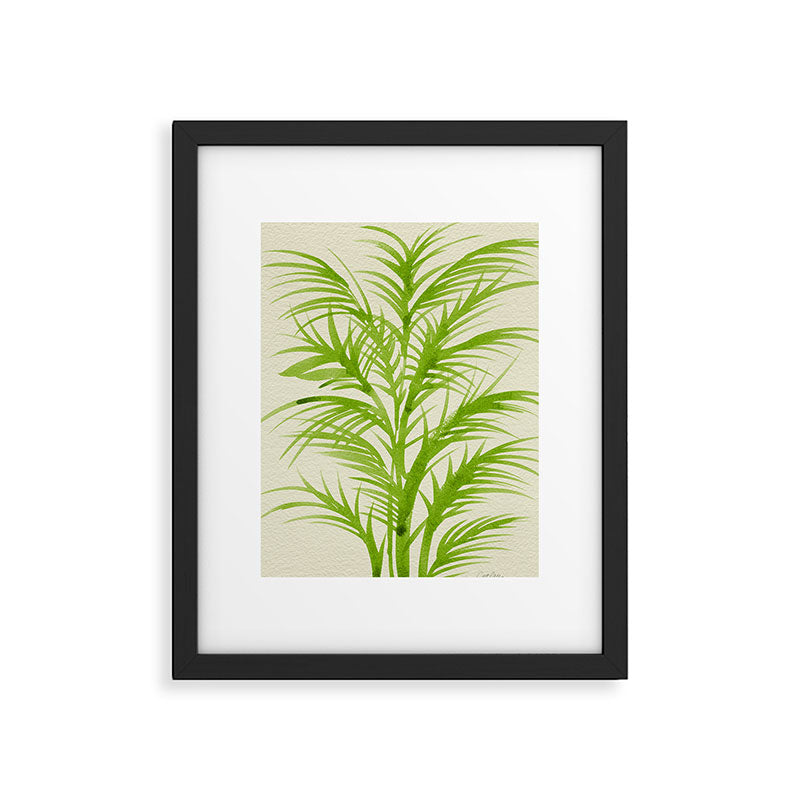 Lime Palms Framed Art Print Gallery Image 5