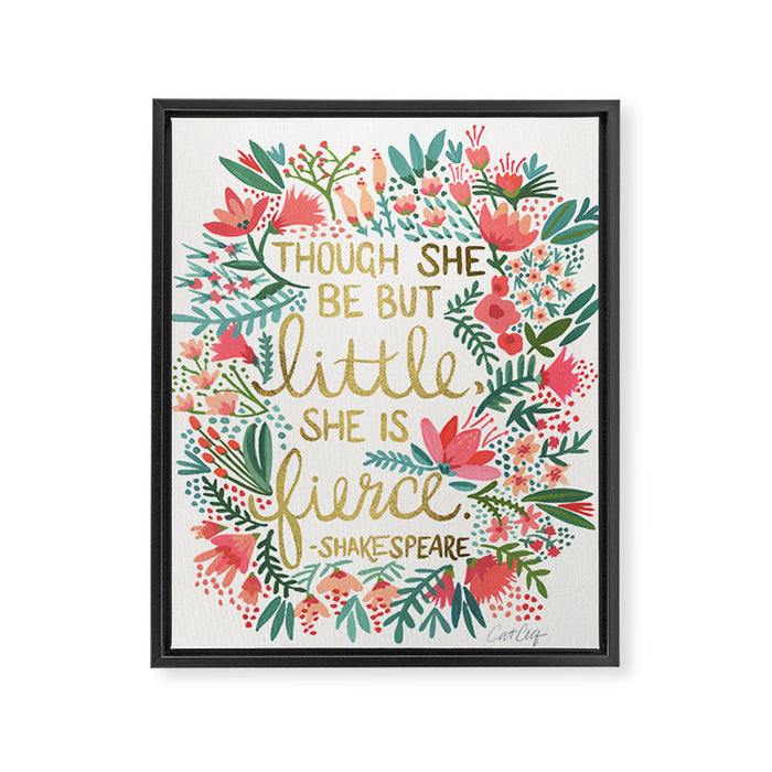 Little & Fierce Framed Canvas Print Gallery Image 1