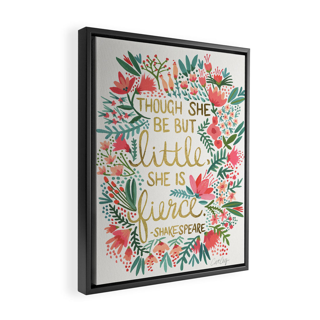 Little & Fierce Framed Canvas Print Gallery Image 2