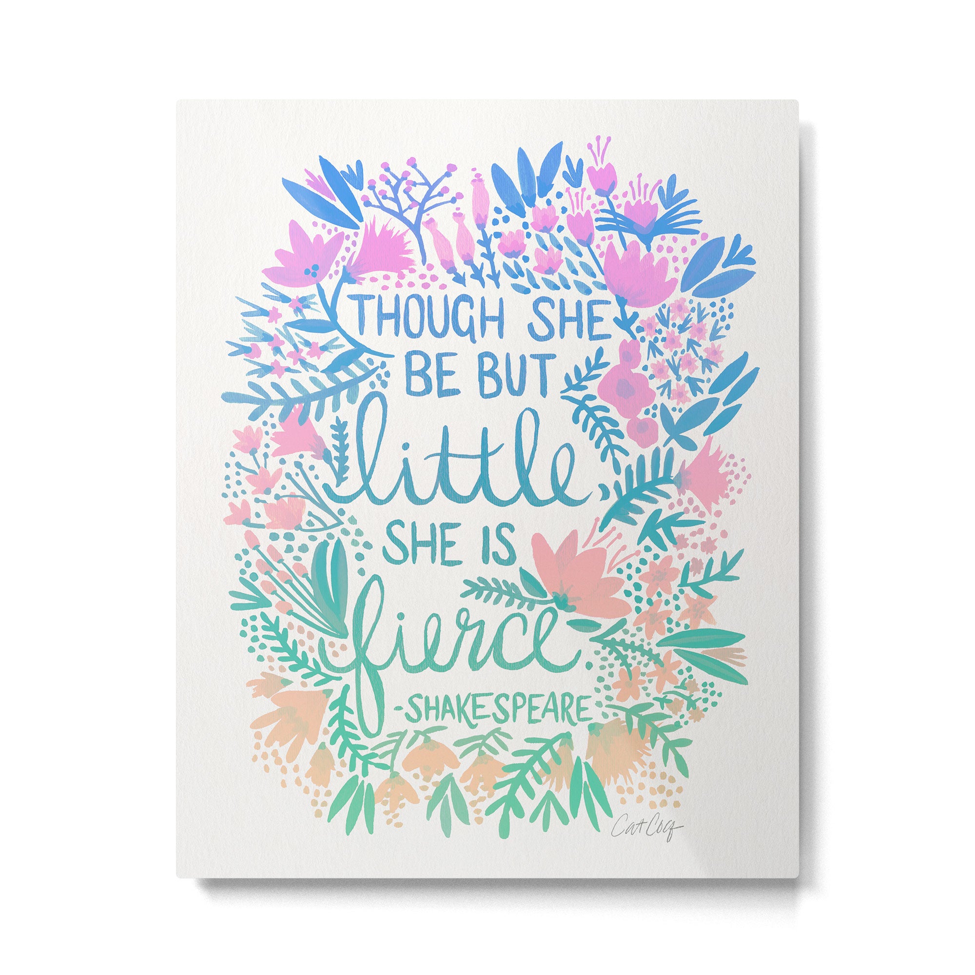 Little & Fierce - Lavender Mint OmbrÃ© Metal Print Gallery Image 6