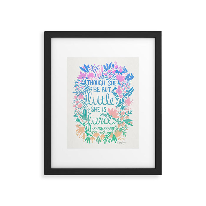 Little & Fierce - Lavender Mint OmbrÃ© Framed Art Print Gallery Image 1