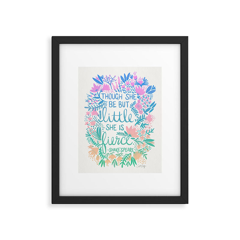 Little & Fierce - Lavender Mint OmbrÃ© Framed Art Print Gallery Image 6