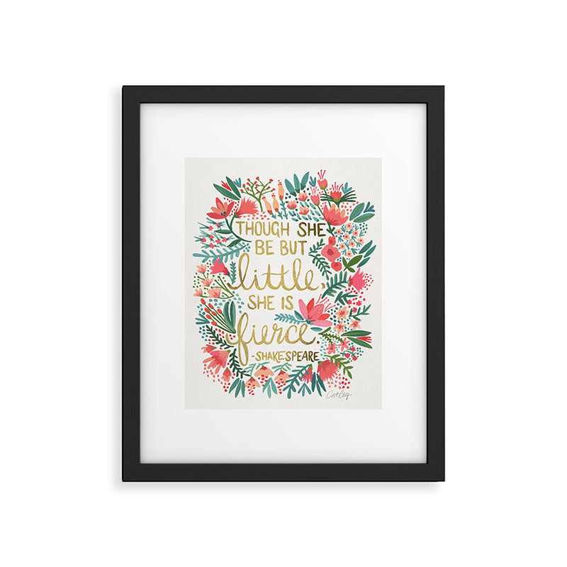 Little & Fierce Framed Art Print Gallery Image 4