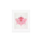 Lotus Blossom Mandala - Red & Pink Palette Art Print Gallery Image 1