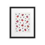Lucky Ladybugs & Black Leaves Framed Art Print Gallery Image 5