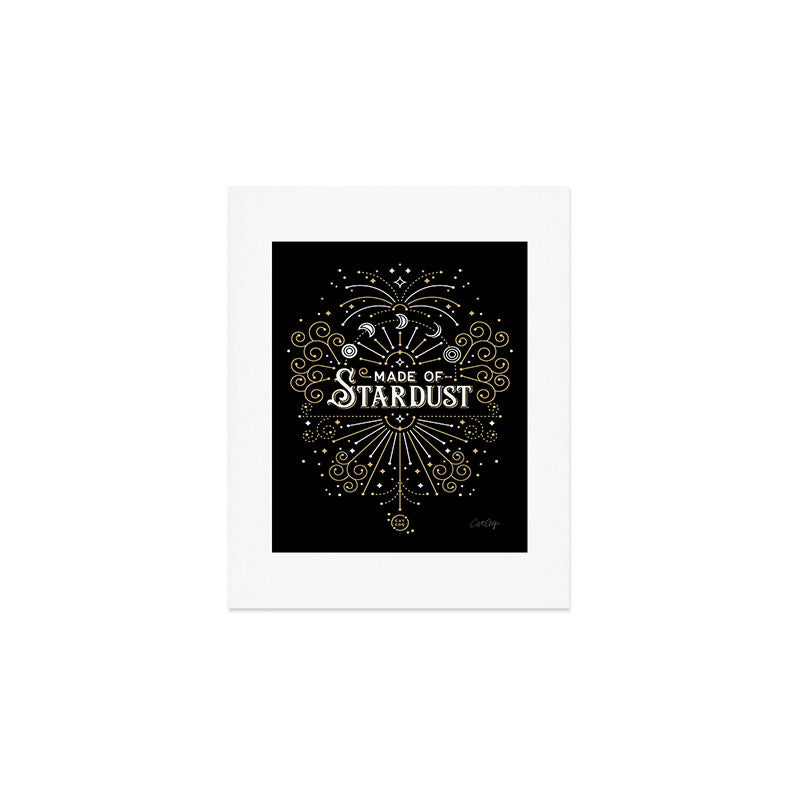Made of Stardust - Black & Gold Palette Art Print Gallery Image 1