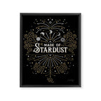 Made of Stardust - Black & Gold Palette Framed Canvas Print Gallery Image 6