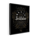 Made of Stardust - Black & Gold Palette Framed Canvas Print Gallery Image 2