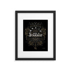 Made of Stardust - Black & Gold Palette Framed Art Print Gallery Image 5
