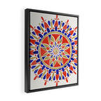 Mandala - America Palette Framed Canvas Print Gallery Image 2