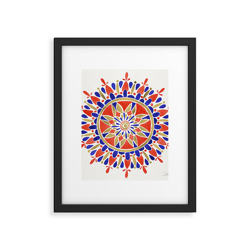 Mandala - America Palette Framed Art Print Gallery Image 6