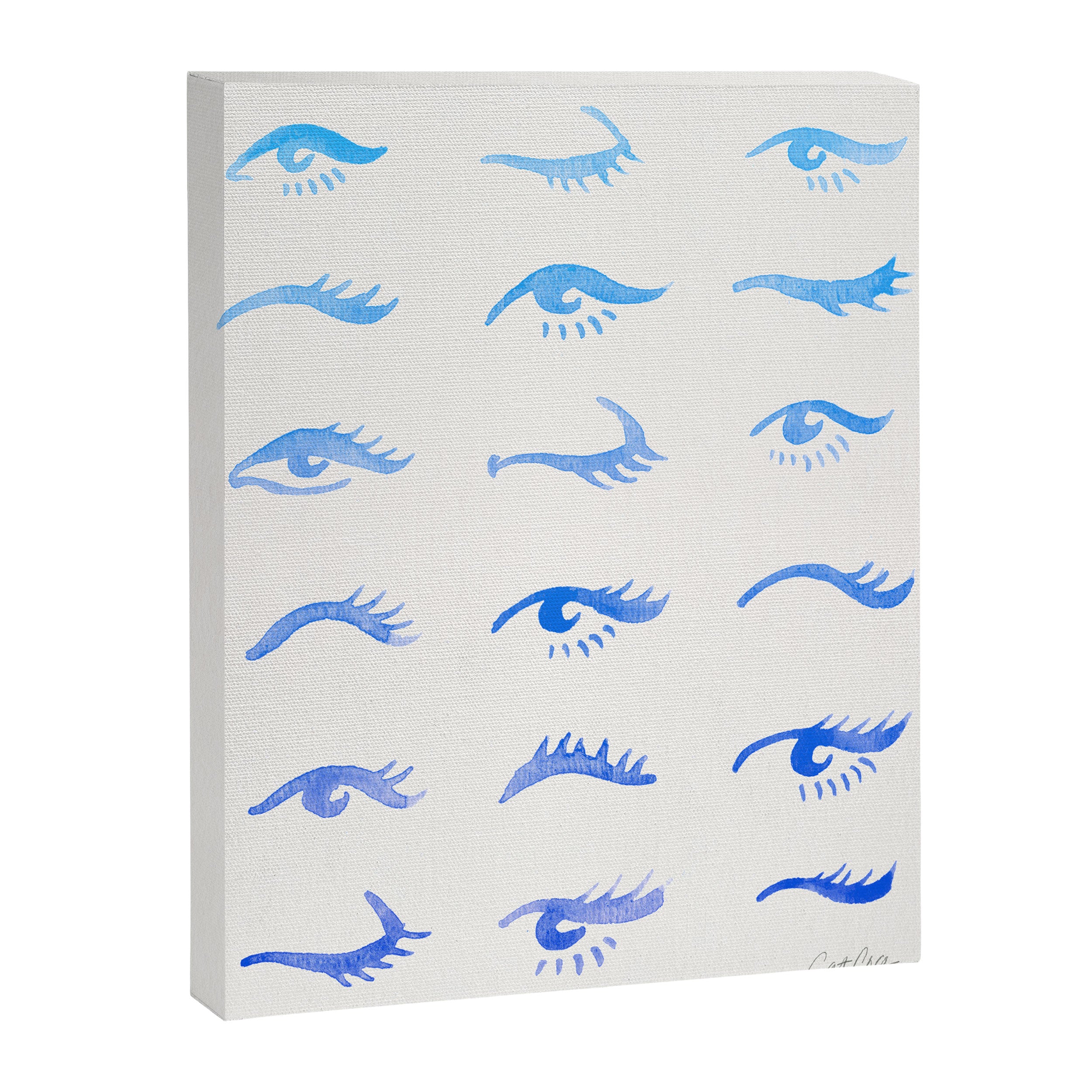 Mascara Envy - Blue OmbrÃ© Palette Canvas Print Gallery Image 8