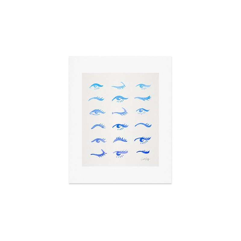 Mascara Envy - Blue OmbrÃ© Palette Art Print Gallery Image 1