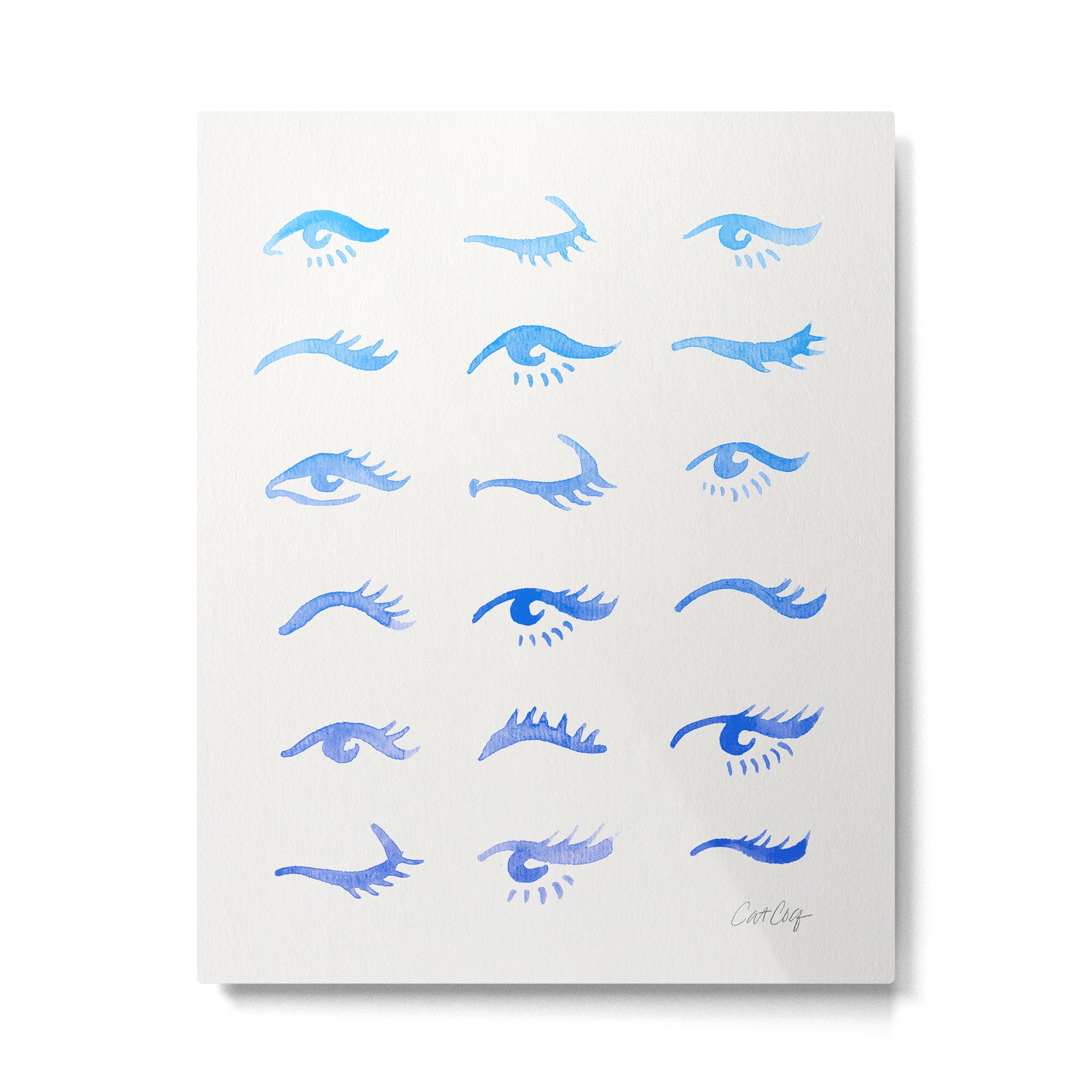 Mascara Envy - Blue OmbrÃ© Palette Metal Print Gallery Image 6