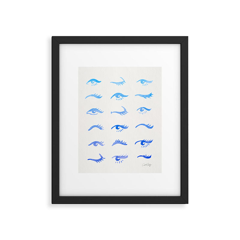 Mascara Envy - Blue OmbrÃ© Palette Framed Art Print Gallery Image 4