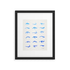 Mascara Envy - Blue OmbrÃ© Palette Framed Art Print Gallery Image 4