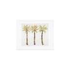 Mediterranean Palm Trees - Gold Palette Art Print Gallery Image 1