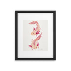 Mexican Axolotls Watercolor Framed Art Print Gallery Image 4