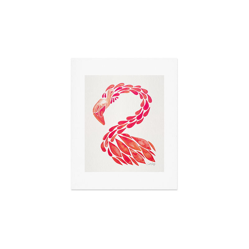 Miami Flamingo - Pink OmbrÃ© Art Print Gallery Image 1