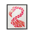 Miami Flamingo - Pink OmbrÃ© Framed Canvas Print Gallery Image 8