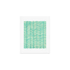 Mint Herringbone Art Print Gallery Image 1