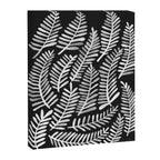 Modern Fronds - White on Black Palette Canvas Print Gallery Image 8