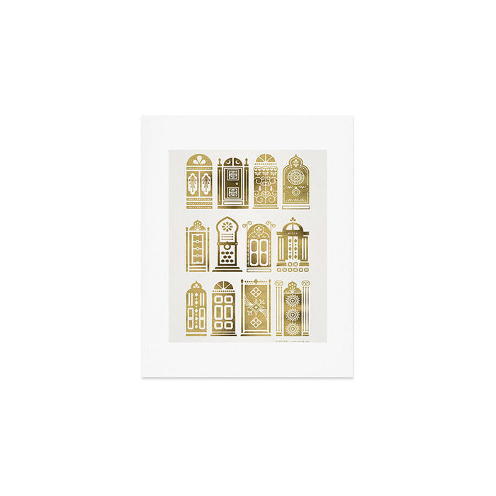 Moroccan Doors - Gold Palette Art Print Gallery Image 1