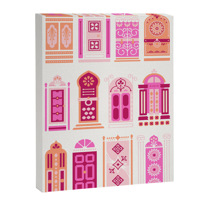 Moroccan Doors - Peach Palette Canvas Print Gallery Image 1