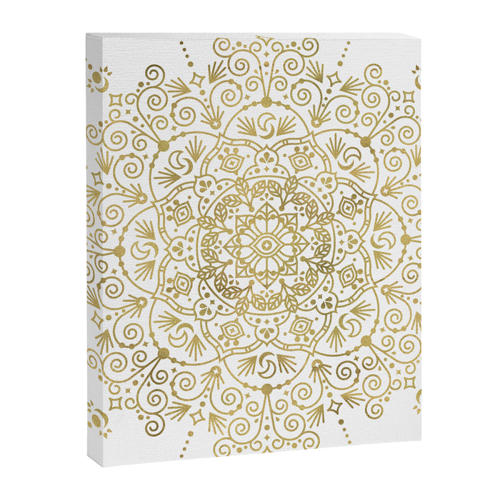Moroccan Mandala - Gold Palette Canvas Print Gallery Image 1