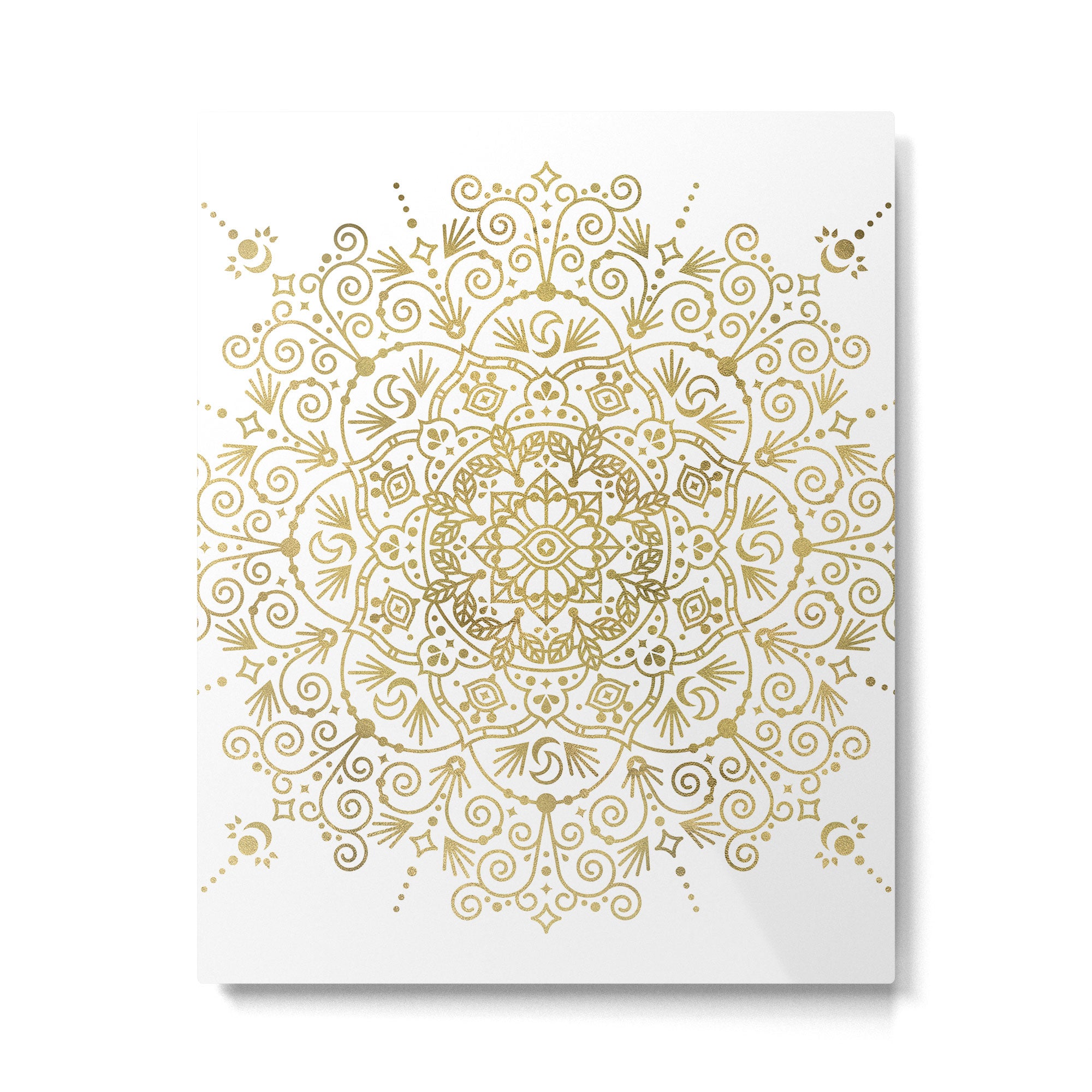 Moroccan Mandala - Gold Palette Metal Print Gallery Image 6