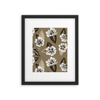 Mountain Wild Flowers - Sepia Framed Art Print Gallery Image 6