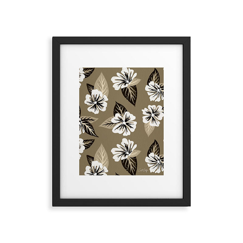 Mountain Wild Flowers - Sepia Framed Art Print Gallery Image 6