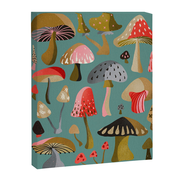 Mushroom Collection - Mint Canvas Print Gallery Image 1