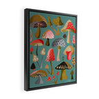 Mushroom Collection - Mint Framed Canvas Print Gallery Image 2