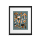 Mushroom Collection â Neutral Palette Framed Art Print Gallery Image 5