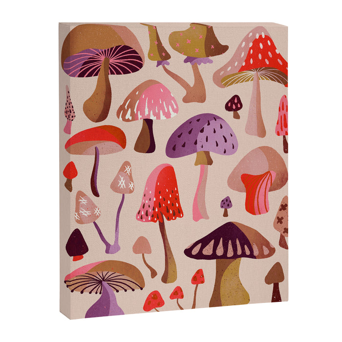 Mushroom Collection â Pink Canvas Print Gallery Image 1