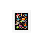 Mushroom Magic - Charcoal Art Print Gallery Image 1