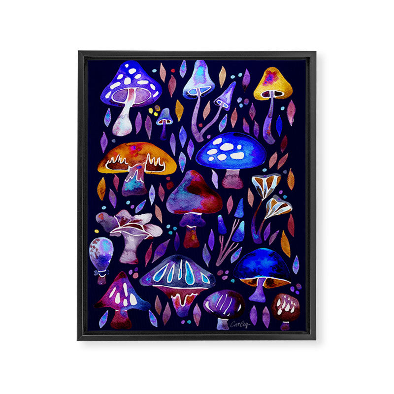 Mushroom Magic - Galaxy Framed Canvas Print Gallery Image 6