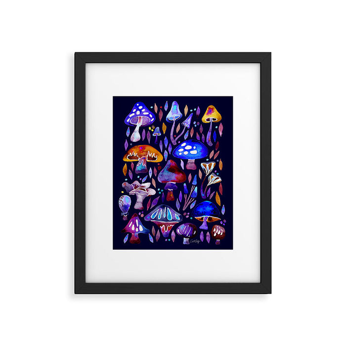 Mushroom Magic - Galaxy Framed Art Print Gallery Image 1