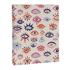Mystic Eyes - Coral & Navy Canvas Print Gallery Image 8