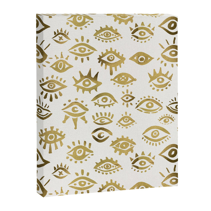 Mystic Eyes - Gold Canvas Print Gallery Image 1