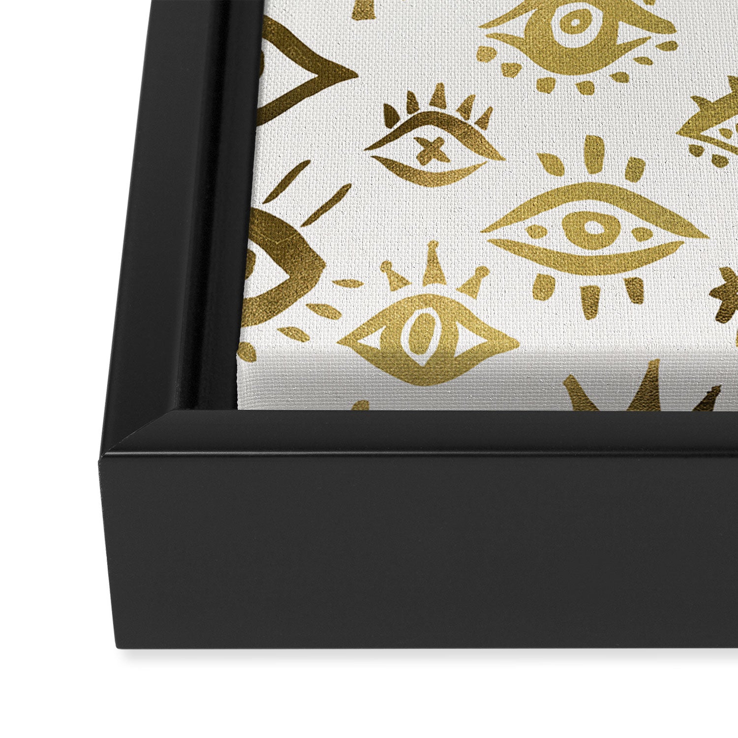Mystic Eyes - Gold Framed Canvas Print Gallery Image 3