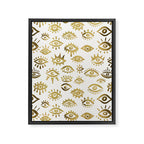 Mystic Eyes - Gold Framed Canvas Print Gallery Image 8