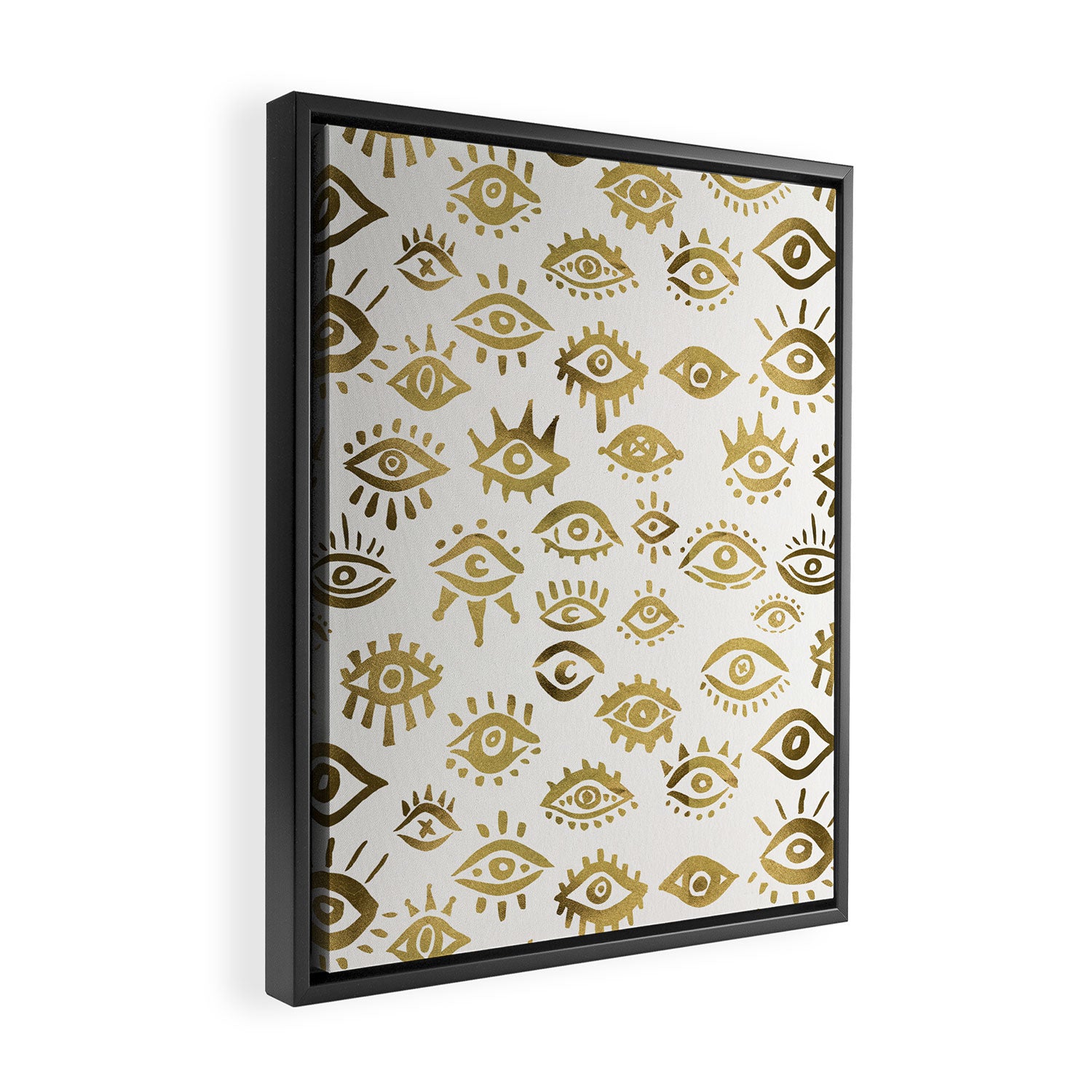 Mystic Eyes - Gold Framed Canvas Print Gallery Image 2