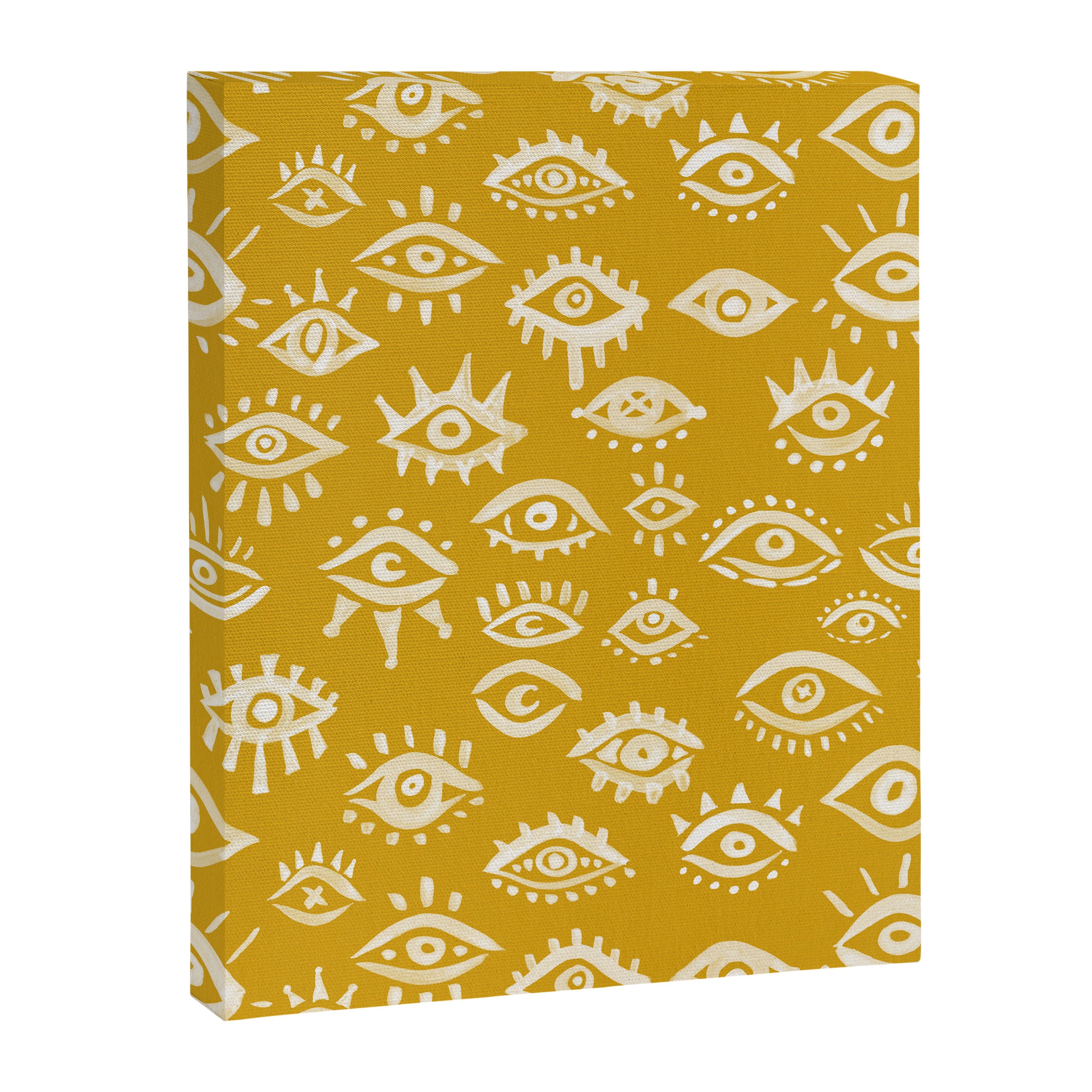 Mystic Eyes - Marigold Palette Canvas Print Gallery Image 8