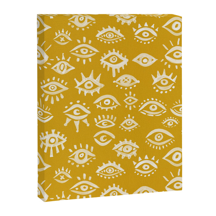 Mystic Eyes - Marigold Palette Canvas Print Gallery Image 1