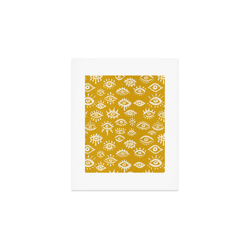 Mystic Eyes - Marigold Palette Art Print Gallery Image 1