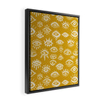 Mystic Eyes - Marigold Palette Framed Canvas Print Gallery Image 2