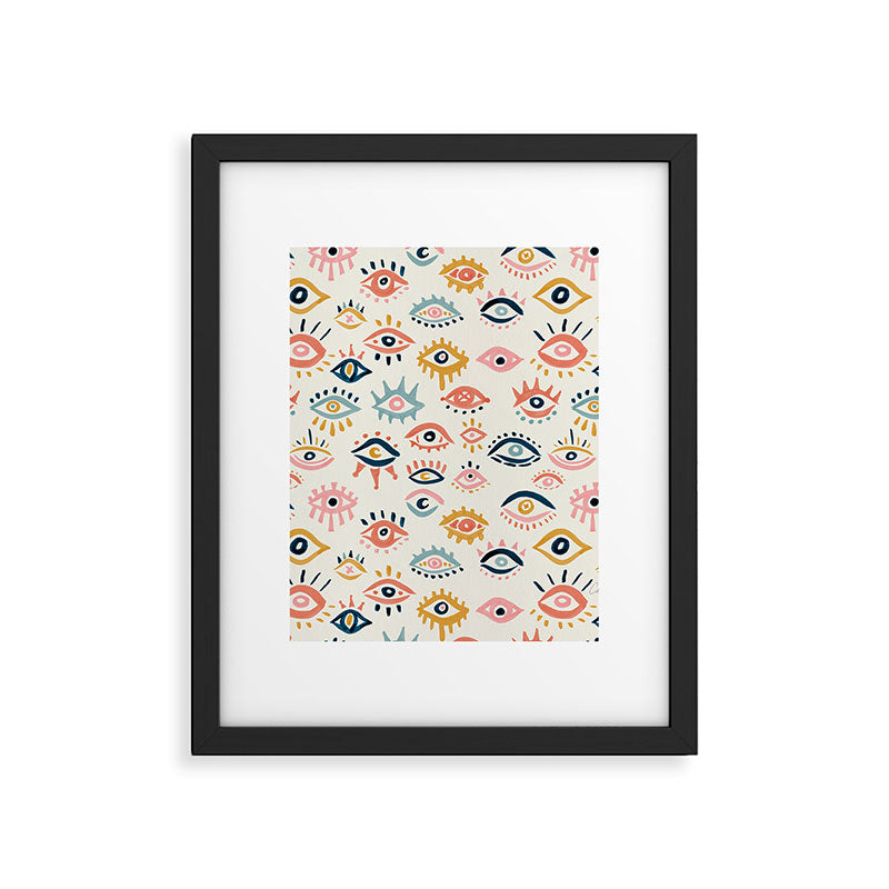 Mystic Eyes - Primary Palette Framed Art Print Gallery Image 6